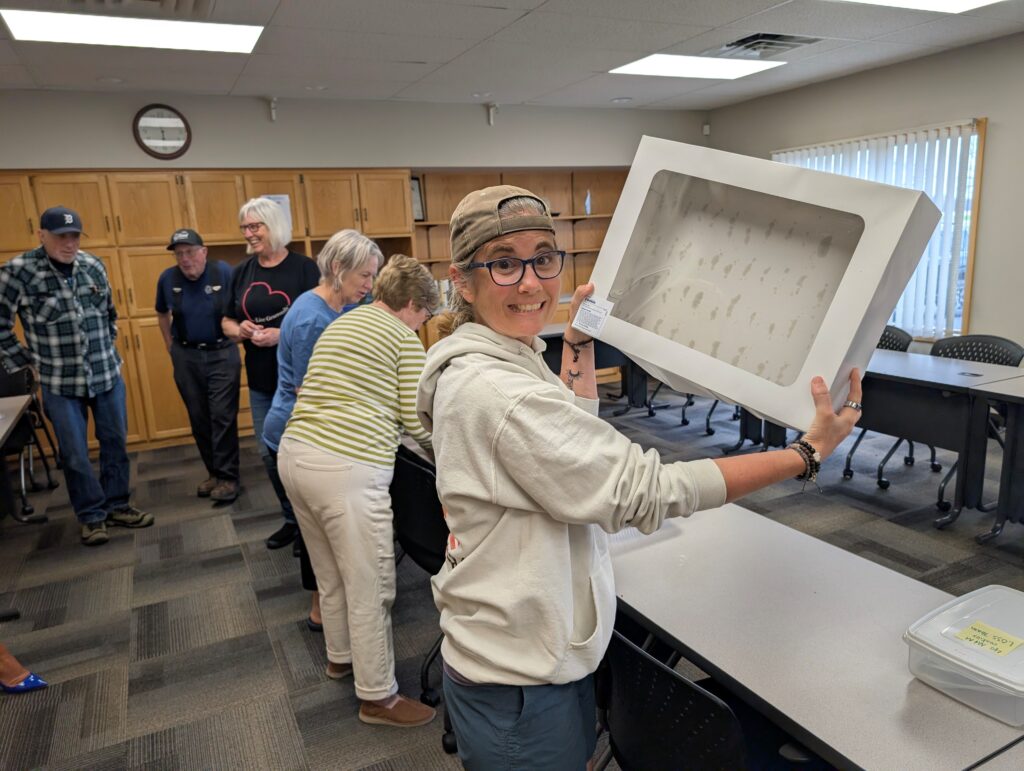LOSS Team member showing an empty box